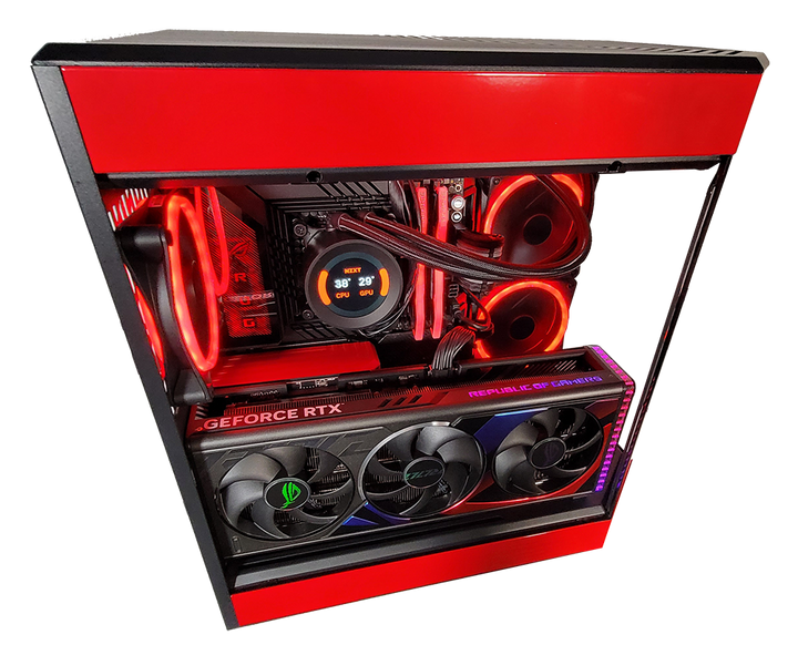 XOTIC PC GX13 HYTE RED EYE Black Label Gaming Desktop w/ INTEL Z790 & DDR5